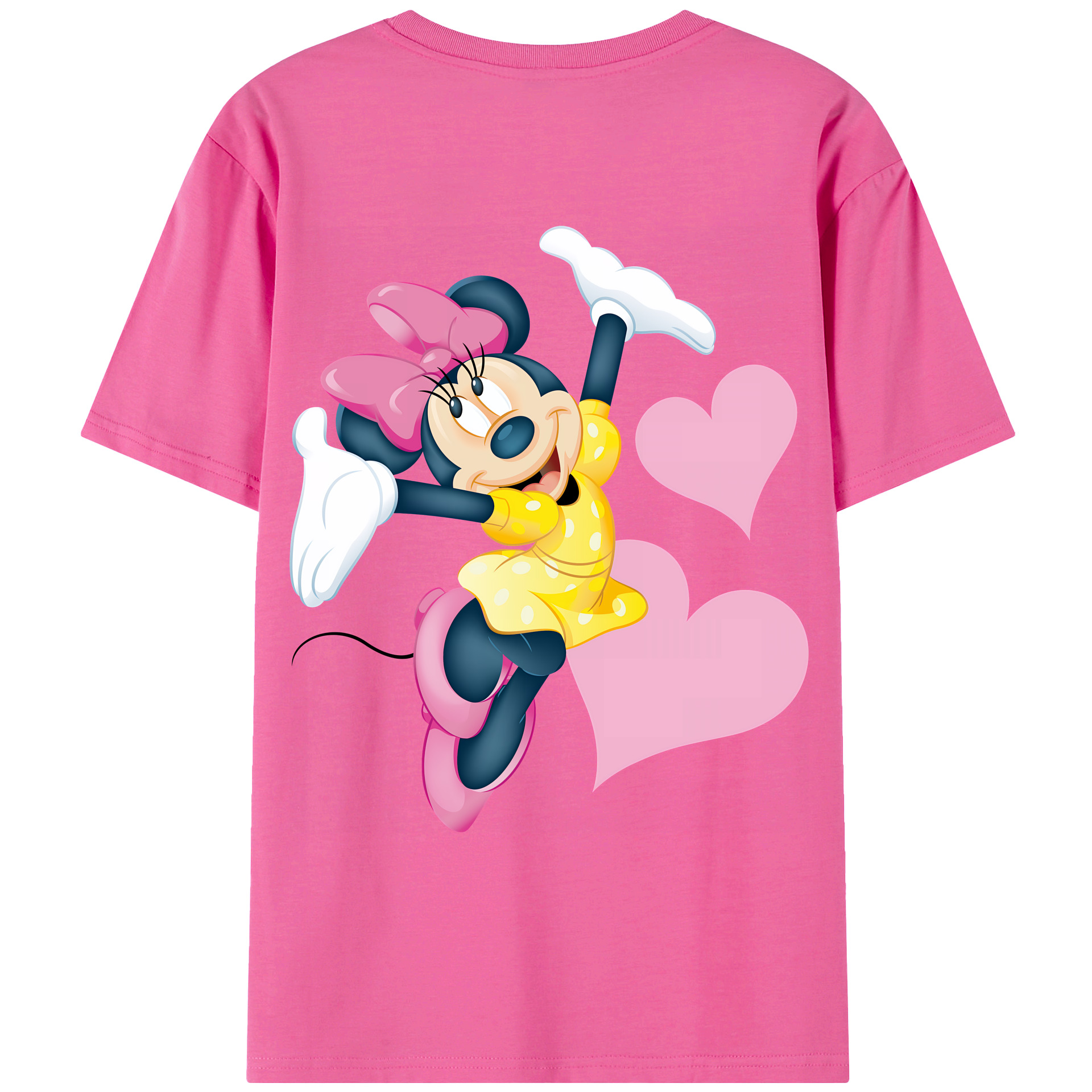 （画像用） ミッキーマウス Mickey Mouse レディース半袖Tシャツ(バックプリント)
